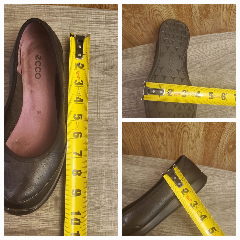 Ecco Sense Ballet Flat Shoes Womens Size 38‎ US 7 Black - Picture 11 of 11